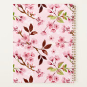 Kirschblüten rosa Hintergrund Planer (Rückseite)