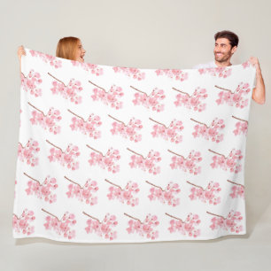 Kirschblüten-Rosa Japanische Sakura Kawaii Fleece 