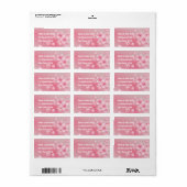 Kirschblüten - rosa | romantischer adressaufkleber (Vorne)