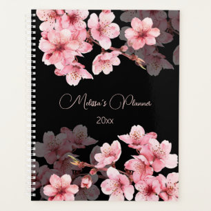 Kirschblüten Rosa Schwarz Benutzerdefiniert Planer