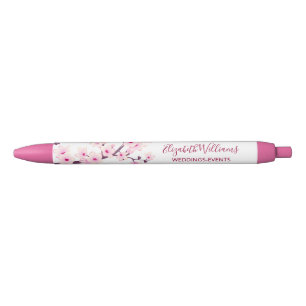Kirschblüten Rosa Weiß Business Kugelschreiber