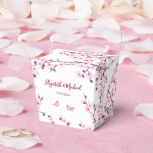 Kirschblüten-Rosa-Weiß-Hochzeit nach Maß  Geschenkschachtel