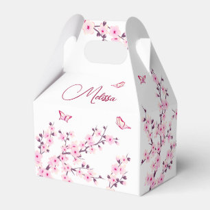 Kirschblüten-Rosa-Weiß-individuelle Geburtstagsfei Geschenkschachtel