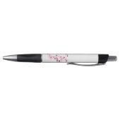 Kirschblüten Rosa Weiß Monogramm Kugelschreiber (Unterseite)