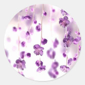 Kirschblüten Runder Aufkleber (Vorderseite)
