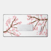 Kirschblüten Sakura blühende Rosa Sakura Schreibtischunterlage (Tastatur & Maus)