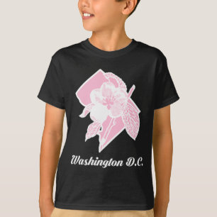 Kirschblüten Sakura-Blume auf Washington Distri T-Shirt