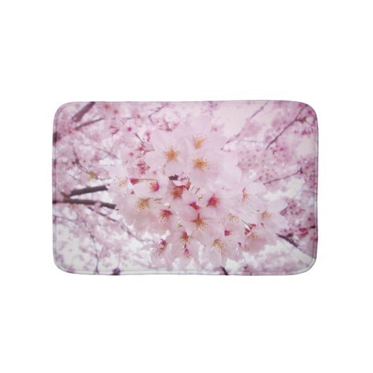 Kirschblüten-Sakura-Blumen Badematte (Vorderseite)