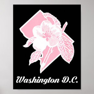 Kirschblüten Sakura-Blüte auf Washington Distri Poster