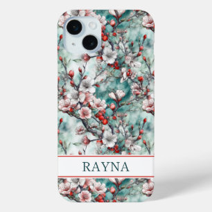 Kirschblüten Sakura Druck Monogramm Case-Mate iPhone Hülle