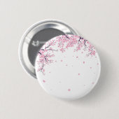 Kirschblüten Sakura Japanische Kunst-Tasche Button (Vorne & Hinten)