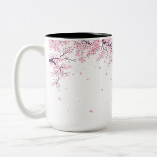 Kirschblüten Sakura Japanische Kunst-Tasche  Zweifarbige Tasse