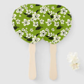 KIRSCHBLÜTEN - SAKURA (MATCHA-GRÜN) FÄCHER (Vorne und Hinten)