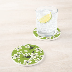 KIRSCHBLÜTEN - SAKURA (MATCHA-GRÜN) GETRÄNKEUNTERSETZER