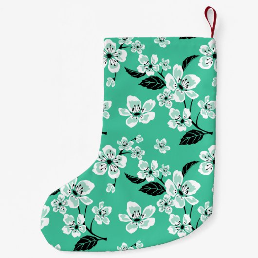 KIRSCHBLÜTEN - SAKURA (MINZE) KLEINER WEIHNACHTSSTRUMPF (Rückseite)