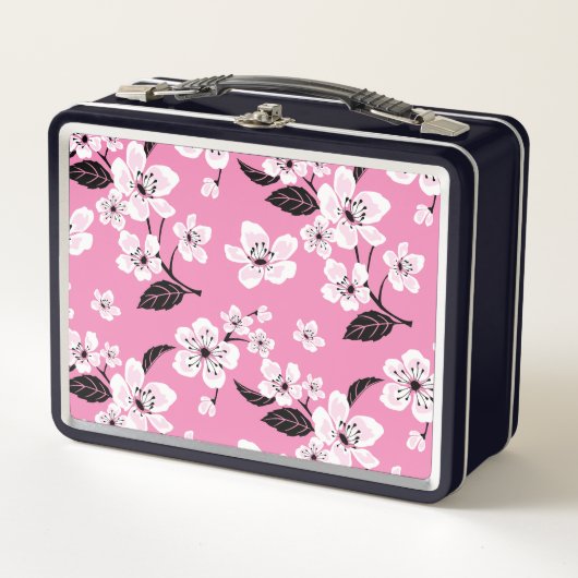 KIRSCHBLÜTEN - SAKURA (MINZE) METALL BROTDOSE (Vorderseite)