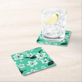 KIRSCHBLÜTEN - SAKURA (MINZE) RECHTECKIGER PAPPUNTERSETZER (Vor Ort)