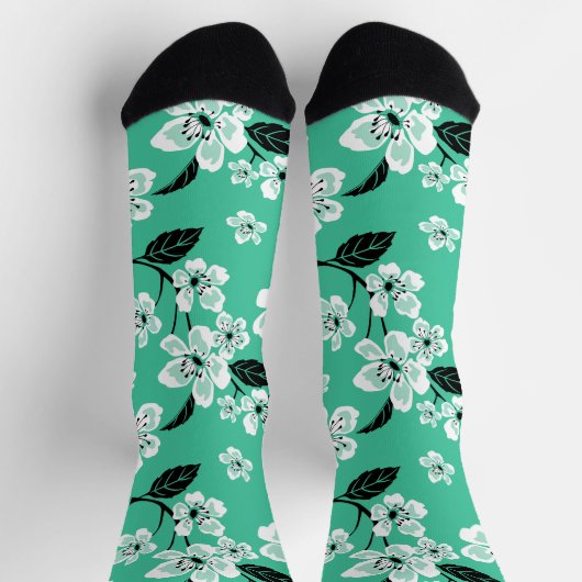 KIRSCHBLÜTEN - SAKURA (MINZE) SOCKEN (Oben)