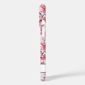 Kirschblüten Sakura monogrammiert Case-Mate iPhone Hülle (Rückseite / Links)
