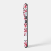 Kirschblüten Sakura monogrammiert iPhone 15 Hülle (Linke Seite)