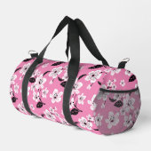 KIRSCHBLÜTEN - SAKURA-MUSTER IN HELLROSA DUFFLE BAG (Rechte Ecke)