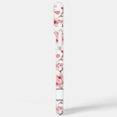 Kirschblüten Sakura Muster Monogramm Case-Mate iPhone Hülle (Rückseite / Links)