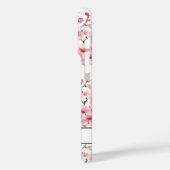 Kirschblüten Sakura Muster Monogramm Case-Mate iPhone Hülle (Rückseite / Links)