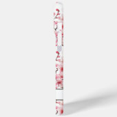 Kirschblüten Sakura Muster Monogramm Case-Mate iPhone Hülle (Rückseite / Links)