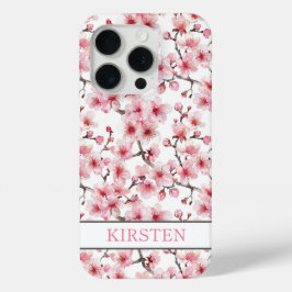 Kirschblüten Sakura Muster Monogramm Case-Mate iPhone Hülle