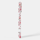 Kirschblüten Sakura Muster Monogramm iPhone Hülle (Rechte Seite)
