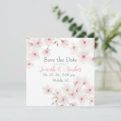 Kirschblüten Save The Date (Stehend Vorderseite)