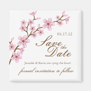 Kirschblüten Save the Date, die Magneten Wedding Magnet
