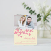 Kirschblüten Save the Date Foto Einladung (Stehend Vorderseite)