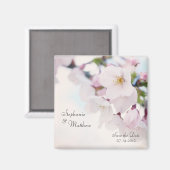 Kirschblüten-Save-the-Date Magnet (Vorderseite/Rückseite)