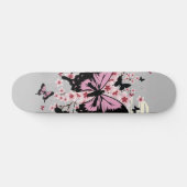Kirschblüten Schmetterlinge Skateboard (Horizontal)