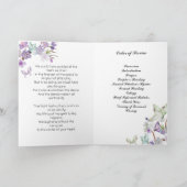 Kirschblüten-Schmetterlings-Begräbnis-Programm Programm (Innenseite)