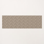 Kirschblüten Schwarz + Beige Yogamatte (Rückseite (Horizontal))