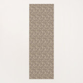 Kirschblüten Schwarz + Beige Yogamatte (Rückseite)