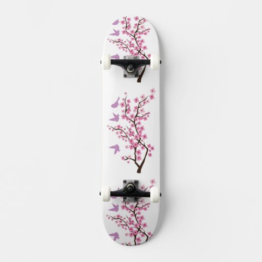 Kirschblüten-Skateboard Skateboard (Vorderseite)