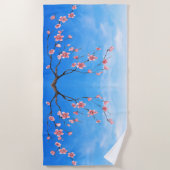 Kirschblüten Strandtuch (Vorderseite)