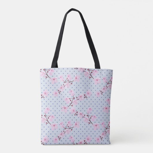 Kirschblüten Taschen-Tasche Tasche (Rückseite)