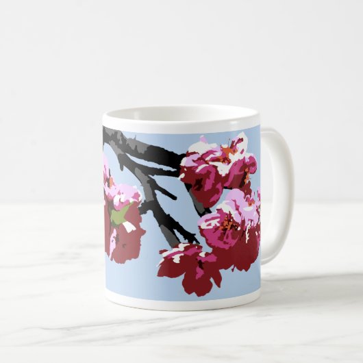 Kirschblüten-Tasse Kaffeetasse (VorderseiteRechts)