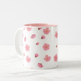 Kirschblüten-Tasse Pink Zweifarbige Tasse