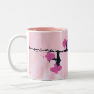 Kirschblüten-Tasse Zweifarbige Tasse