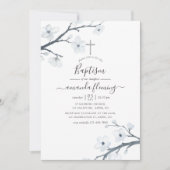 Kirschblüten-Taufe Einladung (Vorderseite)