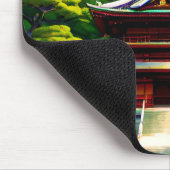 Kirschblüten-Tempel Mousepad (Ecke)
