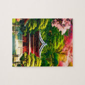 Kirschblüten-Tempel Puzzle (Horizontal)