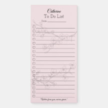 Kirschblüten-To-Do-Liste-Notizblock / Florale Chec