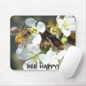 Kirschblüten und Bienen glücklich Mousepad (Mit Mouse)