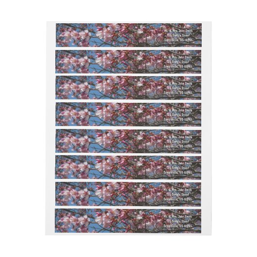 Kirschblüten und Blauer Himmelsblüte (Bogen)